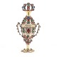 Large partly gilt silver vinaigrette by Reimer Deidrich Dethlefsen, 1819-36, Sonderburg, Denmark. H: 13,9cm