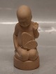 958 II Spring 13 cm  Boy with butterfly Arno Malinowski 1951 Ipsen Danish Art Pottery 1843-1955