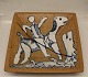 Dansk Stentøj  Sten Lykke Madsen 9.5 x 37 x 36 cm skålHolstebro 1274 - 1974