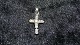 Charms / Pendant cross with stones in silverStamped 925Height 20.82 mmWidth 10.42 mm