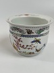 Chinese flowerpot / cache pot with butterflies and cherries, 20th Century