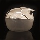 Allan Scharff lågskål. Allan Scharff for Georg Jensen bonbonniere i sterlingsølv og sandblæst glas. Georg Jensen 1336. Design fra 1994. H: 8cm