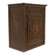 Small original decorated Danish Baroque cabinet. Dated 1716. Owners initials Peder Søren Søn. (Son of Peder Søren). H: 66cm. B: 56cm. D: 33cm