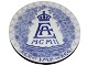 Royal Copenhagen commemorative plate from 1902English Coronation of King Edward VII and Queen Alexandra
