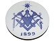 Royal Copenhagen commemorative plate from 1899Masonic Insignia