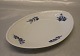10-12018 Ovalt kagefade 23 x 15.5 cm Kongelig Dansk Porcelæn Blå Blomst Juliane Marie