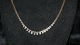 Block Necklace 3Rk with course 14 caratStamped Ant H 585Length 44 cm