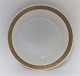 Royal Copenhagen. Vifte med guld. Tallerken. Diameter 28 cm. Model 11505.  (1 sortering).