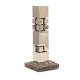 Karl Åge Riget, 1933-2001, rektangulær skulptur i stål på granitfod. H: 38cm. Fod: 15x15cm