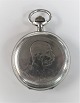Dobbeltkapslet sølvlommeur. JWC. Forside: Kejser Franz Joseph. Bagside : østrigske dobbeltørn. Diameter 50 mm. Urværk er ok. K.u.K Hofuhrmacher, Friedrich Baumann Wien