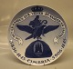 RCM 063 A  Large Freemason Royal Copenhagen Collector Plate 33 cm