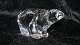 Graverede krystalglasskulptur IsbjørnMat Jonnason SverigeHøjde 9,5 cm