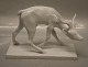 B&G 2007 Deer - buck 16 x 22 cm Signed J. R. Gauguin Blanc de Chine B&G Porcelain