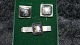Cuffs and tie pin in SilverStamped 835 SavNice and well maintained condition
