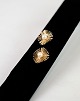 Vintage 14 karat øreclips stemplet 585, BH designet af Bernhard Hertz - Copenhagen.