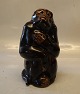 20146 RC Monkey, Knud Kyhn, August 1927 22 cm Olivin Glaze Royal Copenhagen Art Pottery