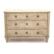 Large Gustavian style end 19th century chest of drawers. Sweden circa 1880. H: 77cm. W: 110cm. D: 52cm