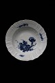 Royal Copenhagen Blå Blomst Svejfet, store dybe tallerkner.RC#10/1614. Dia.:24,5cm. ...