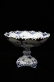 Antique Royal Copenhagen Blue Fluted Full Lace bowl on foot.RC# 1/1020-1021. 1.sort. (1893-1900) H:14cm. Dia.:20cm.