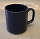 3097 Krus 9 cm 25 cl (495) Helt Mørkeblå Royal Copenhagen Aluminia fajance Blåkant