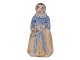 Hjorth keramik miniature figurDame i egnsdragt
