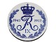 Royal Copenhagen Mindeplatte fra 1972Kong Frederik IX 1947-1972