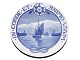 Royal Copenhagen Mindeplatte fra 1922Frimurerplatte Island