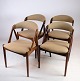 4 spisestuestole, Teak, model 31, Kai Kristiansen  1960