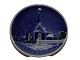 Aluminia miniature JuleplatteGlædelig Jul - Frederiksberg Kirke