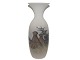 Royal Copenhagen Art nouveau vase dekoreret med høstet neg