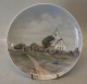 B&G 7061-357-20 Plate: White Village church 20 cm Signed HS?  B&G Porcelain