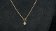 Elegant Necklace with Pendant Gold Plated SilverLength 45 cm approx