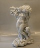 B&G 4028 Birth of Venus Woman, Childen and  mand  34 x 22 cm Kai Nielsen 1913   B&G Porcelain