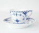 Mussel painted half lace, cup with saucer
