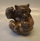 2991-1233 RC Bear biting its paw  (KK) 1928 13 x 12 cm Knud Kyhn Royal Copenhagen