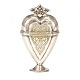 Partily gilt Danish silver vinaigrette. Hans Busch, Aalborg, 1766-1803. H: 7,2cm. W: 37,3gr