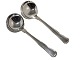 Dobbeltriflet - Old DanishRound soup spoon 14.0 cm.