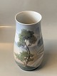 Bing and Grondahl #Art Nouveau vase with landscapeDeck # 8409/209Measures 20.7 cm