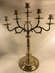 Messing lysestager fra 1900 tal med 5 arm 