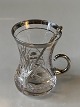 Teglas med teskeHøjde 9,2 cm ca