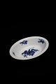 Rare Royal Copenhagen Blue Flower Braided, small oval bowl. H:5cm. 20x16cm. RC#10/8160. 2.sort.