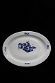 Royal Copenhagen Blue Flower Flower Braided oval dish. RC# 10/8019. 2.sort. 44.5x34cm.