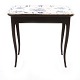 Signed Rendsburg (Northgermany) faience tray top table. Dated 1769. H: 72cm. Top: 47x77cm