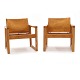 Pair of lounge chairs "DIANA" by Karin Möbring for IKEA 1977. H: 70cm. W: 63cm. D: 63cm