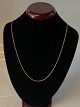 Round Anchor necklace in 8 carat gold,Length: 52 cm.