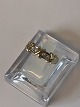 Ladies Ring with Diamonds in 14 carat red / white goldSize 52