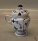 138-1 Sennepskrukke med låg 11.5 cm før 1923 Kongelig Dansk Porcelæn Musselmalet 