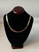 Brick Necklace 7 rk in 14 carat GoldStamped 585 GIFALength 46 cm