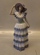 Spanish Tango Dancer in blue and Lilla   32 Nao - Lladro porcelain figurine Handmade in Spain