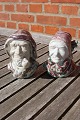 Michael Andersen pottery, Bornholm. Bust of a fisher couple